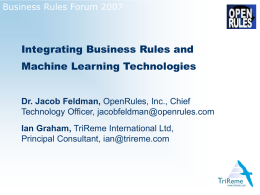 Component architeicture - OpenRules Business Decision