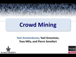 CrowdMining Mining association rules from the crowd