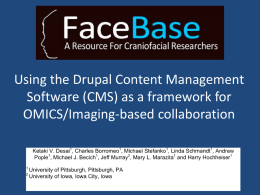 Using the Drupal Content Management Software (CMS) as a