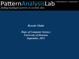 Machine Learning - University of Houston