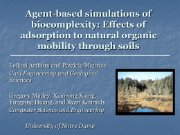 Agent-based simulations of biocomplexity: Effects of