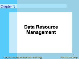 Data Resource Management