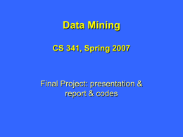 Data Mining - Mount Holyoke College