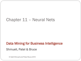 Chapter 9 – Neural Nets