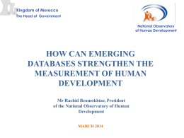 Diapositive 1 - Human Development Report