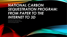 National Carbon Sequestration Program: From Paper to The