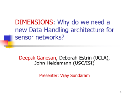 DIMENSIONS: Why do we need a new Data Handling