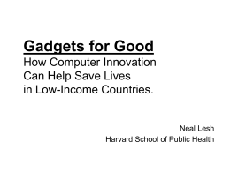 Gadgets for Good How Computer Innovation Can Help
