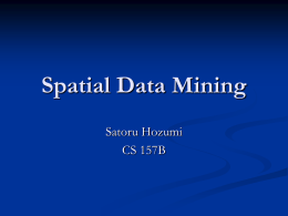 Spatial Data Mining by Satoru Hozumi