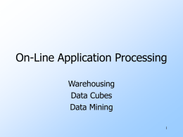 Warehousing, Data-Mining