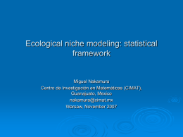 Presence-only data in the determination of ecological niches