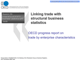 Linking trade with structural business statistics