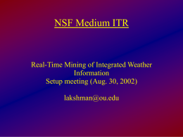Real - Time Mining of Integrated Weather Information