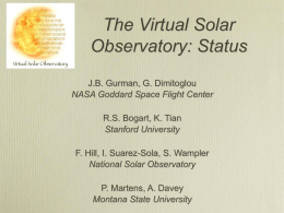 Status - Virtual Solar Observatory