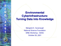 Environmental Cyberinfrastructure: Turning Data into Knowledge