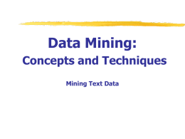 Data Mining: Concepts and Techniques — Chapter 10. Part 2