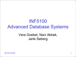 INF212 - Databaseteori