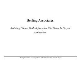 Berling Associates Overview
