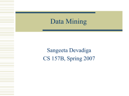 Data Mining (Sangeeta Devadiga)