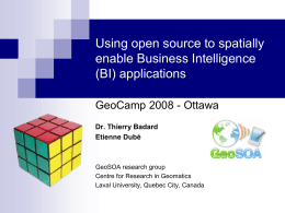 GeoCamp 2008 - Dr. Thierry Badard