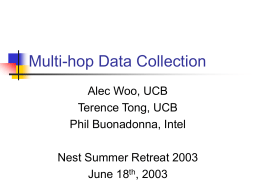 Multi-hop Data Collection