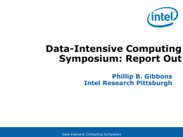 Data-Intensive Computing Symposium