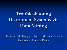 Debugging Distributed Systems via Data Mining