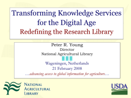 Transforming Knowledge Services for the Digital Age