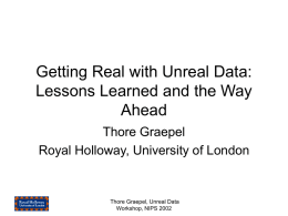 Getting Real with Unreal Data: Lessons Learned and
