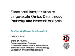 Biological pathways - PIR