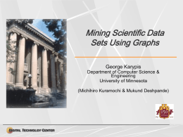Mining Scientific Data Sets Using Graphs