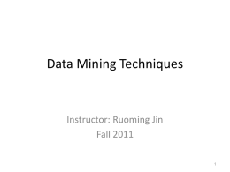 Data Mining - Computer Science