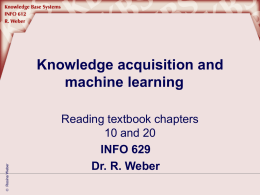 Knowledge engineering, acquisition and machine learning