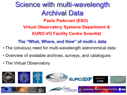 Science with multi-wavelength Archival Data