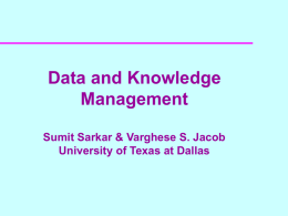 Databases - The University of Texas at Dallas