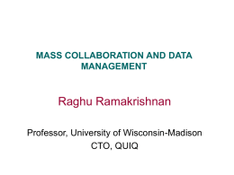 Mass Collaboration and Data Mining