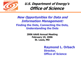 U.S. Department of Energy Office of Science