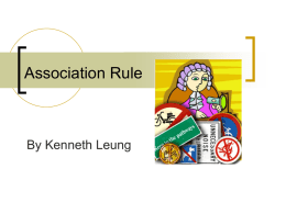 Data Mining & Association Rule
