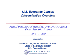 USA experience in dissemination of economic census results