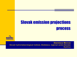 The Slovak emission projections process