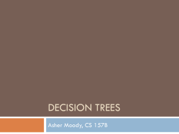 Decision Trees - Department of Computer Science
