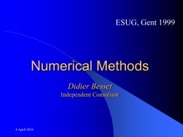 Numerical methods