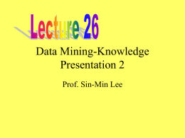 Data Mining-Knowlede Presentation