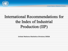 Index of industrial production - United Nations Statistics Division