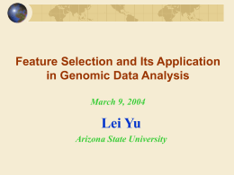 Feature Selection and Its Applications on