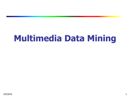 Mining Associations in Multimedia Data