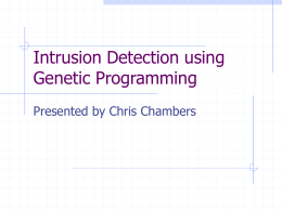 Intrusion Detection using Genetic Programming