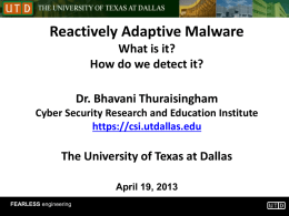 Lecture4 - The University of Texas at Dallas