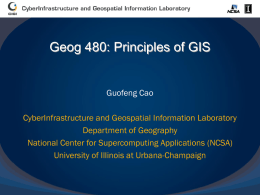 introduction - CyberInfrastructure and Geospatial Information