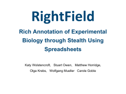 RightField Rich Annotation of Experimental Biology through Stealth